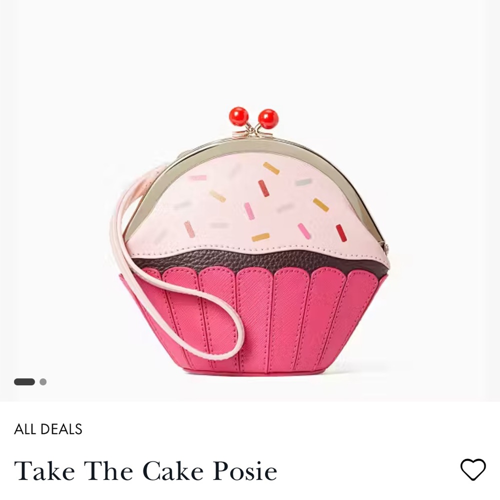NWT Kate Spade Take The Cake Cupcake Crossbody Purse